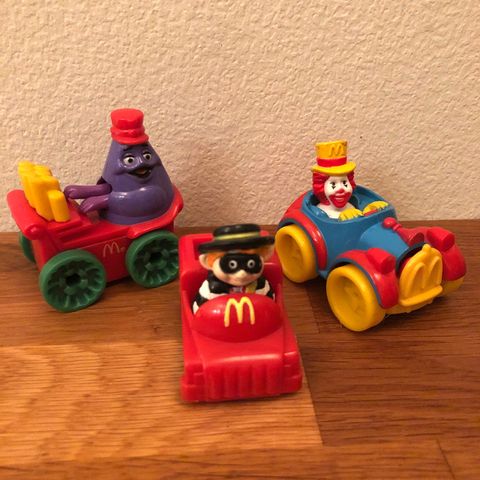 McDonalds leketøy biler