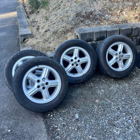 Land Rover Discovery 2 og P38 4 alu felger med dekk  255/55 R18 (3314)