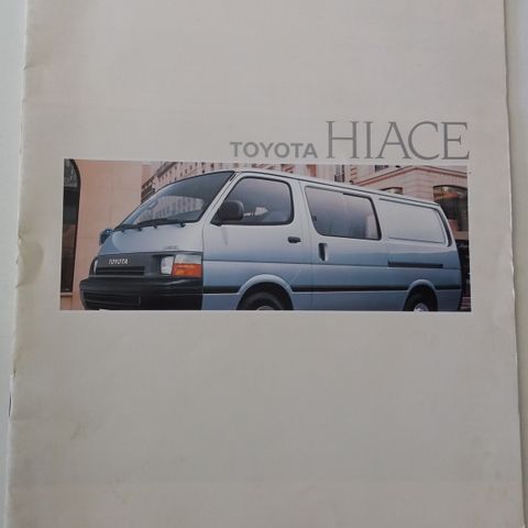 Toyota HIACE -brosjyre. (NORSK)