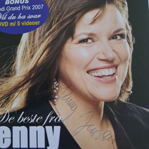 Jenny Jenssen - med autograf!  De Beste fra Jenny cd + dvd