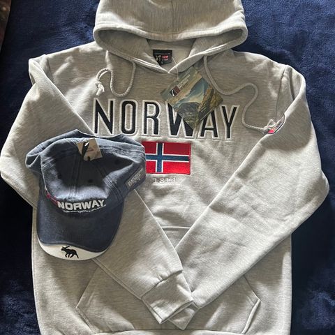 Helt ny Norway hettegenser og Caps Str S