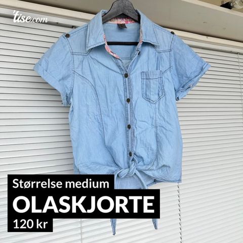 Olaskjorte med knyting fra Vero Moda (str M)