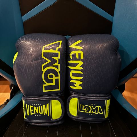 Venum Origins Boxing Gloves Loma Edition Blue-Yellow
