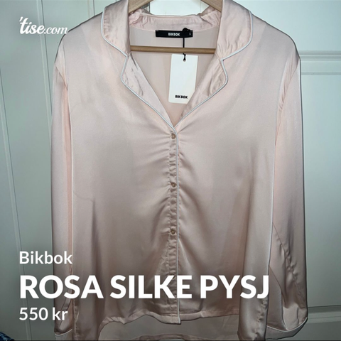 Rosa silke pysj Bikbok - helt ny ! Bukse og overdel selges samlet