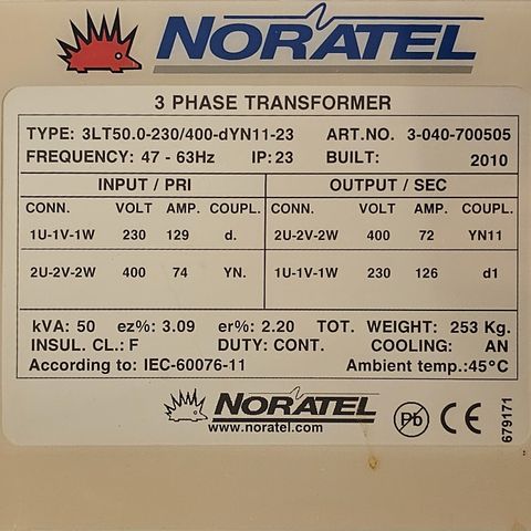 Noratel Trafoen 50 KVA