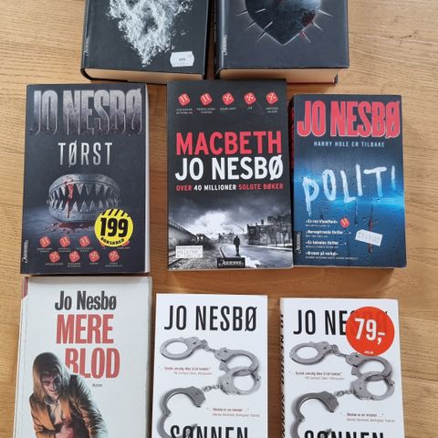 Jo Nesbø div bøker