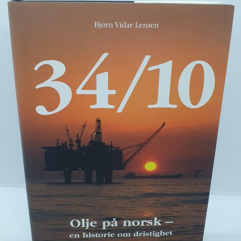 34/10 Olje på norsk - Bjørn Vidar Lerøen. M/brev