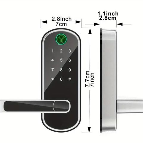 Smart lås for inne / leilighet- nøkkel, brikke fingeravtrykk