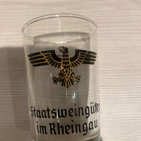 Tysk shot glass med ørn motiv