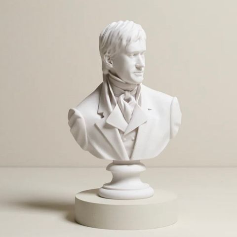 Ønskes kjøpt! 3D-printet minibyste av Mr. Darcy 💗