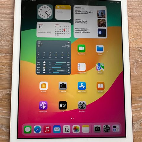 iPad 6  (9.7"/2018)  128gb (Nytt Batteri)
