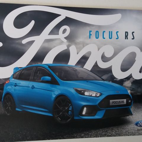 FORD FOCUS RS -brosjyre. (NORSK)