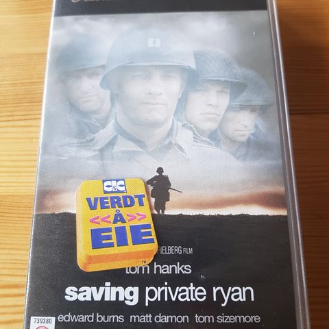 Saving Private Ryan med Tom Hanks vhs