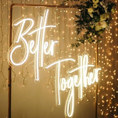 Better Together neonskilt - PERFEKT TIL BRYLLUP