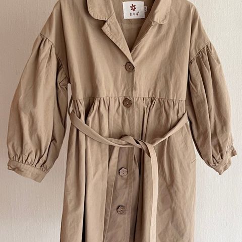 Klassisk Trenchcoat Kjole Jente strl 120