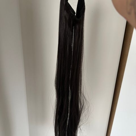 Mørkebrune hår extensions flip in (80 cm)