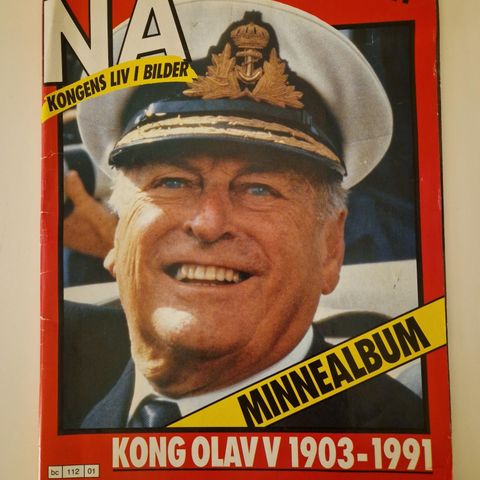 Kong Olav minneblad fra 1991