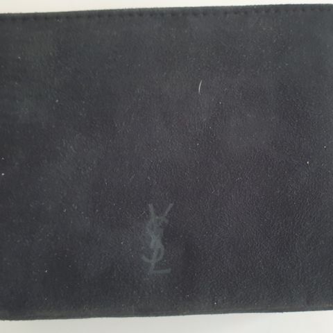 Vintage YSL svart semsket clutch eller 'pochette'