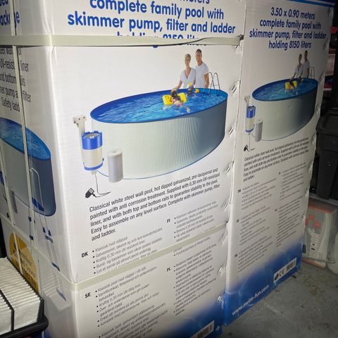 Uåpnet Kreta Family Pool 8150 liter 3.5x0.9