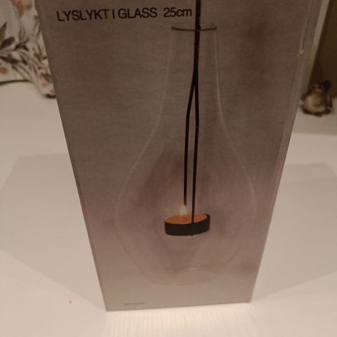 Lyslykt i glass