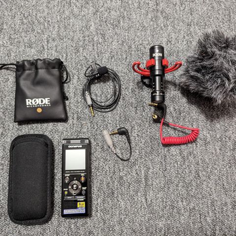 Olympus ws-853 diktafon, Røde lav og røde videomicro