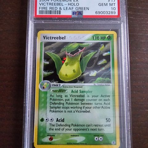 Victreebel holo fire red/ leaf green psa 10
