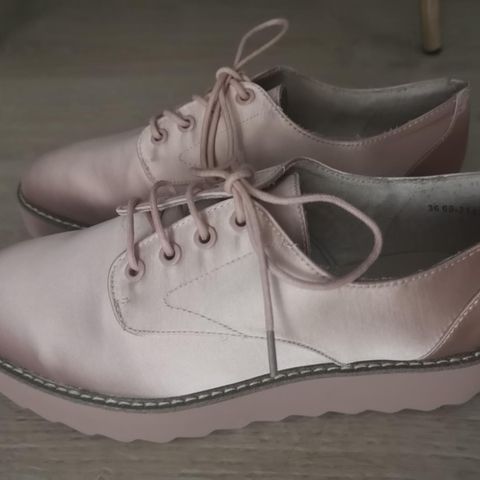 Rosa plattform sko (36)