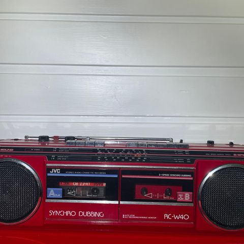 JVC RC-W40E Stereo Radio Cassette Recorder