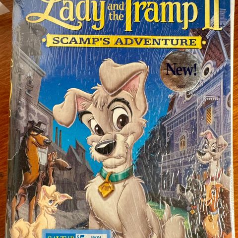 Disney's Lady and the Tramp II Scamp's Adventure BIGBOX VHS 🚨FORSEGLET!!