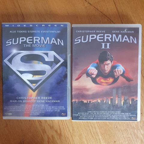 SUPERMAN I OG II (1978) og (1985)