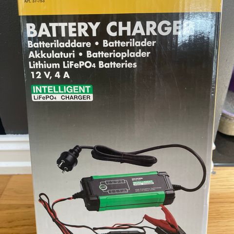 Batterilader Lithium 12v 4A