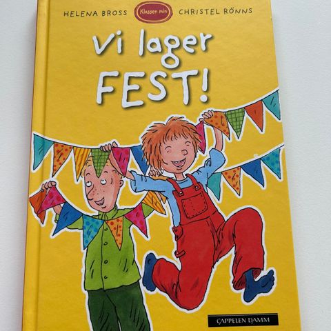 barnebok vi lager fest passer 6-9 år