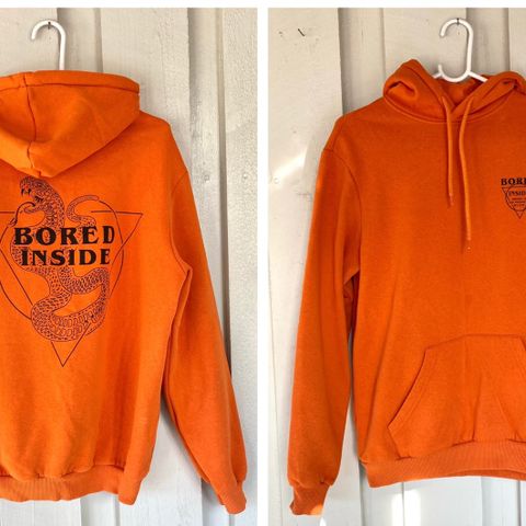 Oransje hoodie/genser for gutt