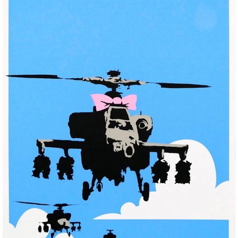 BANKSY "HAPPY CHOPPERS" SIGNED