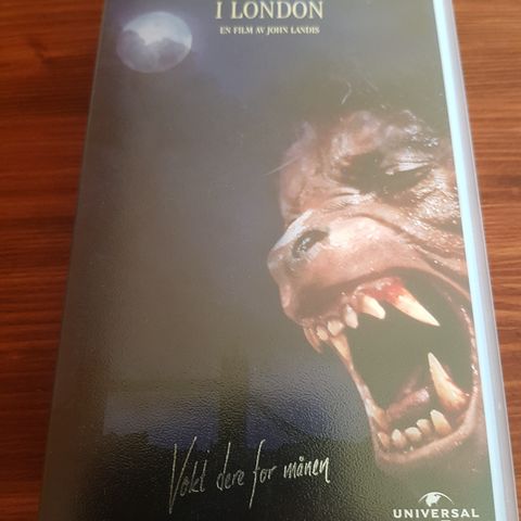 En Amerikansk Varulv i London vhs