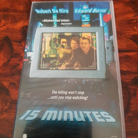 15 Minutes med Robert De Niro vhs