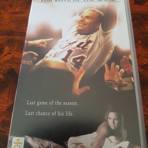 For Love Of the Game vhs