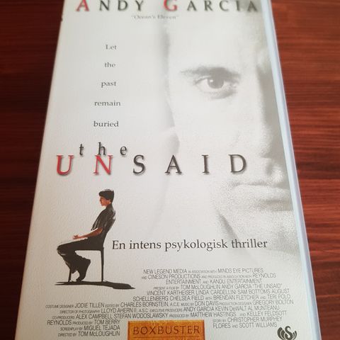 The Unsaid med Andy Garcia Ny vhs