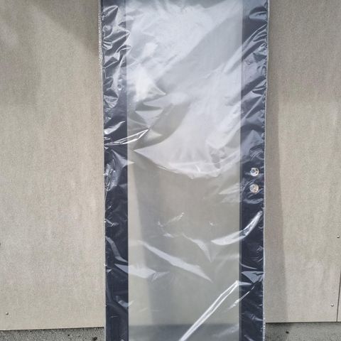 Ubrukt scanflex glassdør, 80x200 fremdeles innpakket