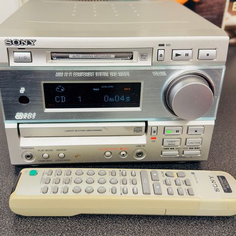 Sony Hi-Fi stereoanlegg  DHC-MD373 Minidisk og CD spiller