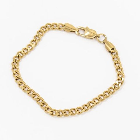 Petite Cuban Bracelet Gold armbånd fra Who is She