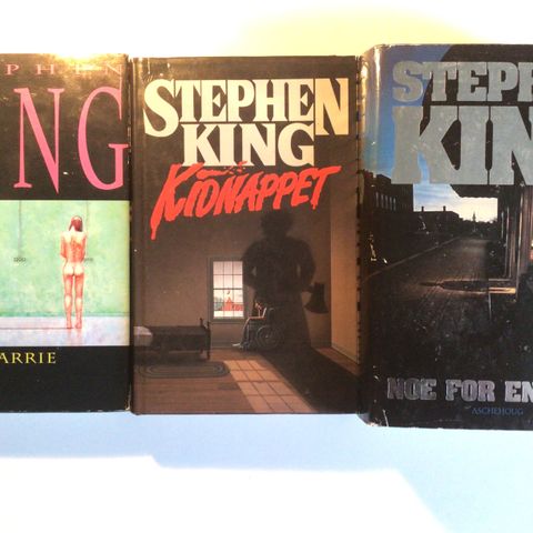 Div. Bøker av Stephen King på Norsk og Engelsk