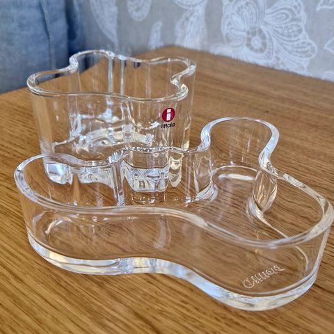 Iittala Aalto lyslykt & liten Aalto vase