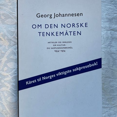 Georg Johannesen «Om den norske tenkemåten»