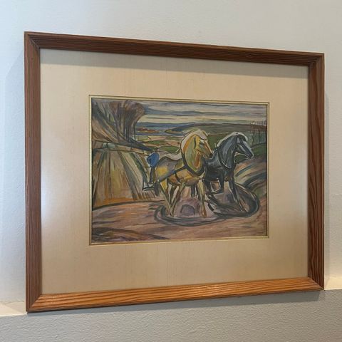 Edvard Munch «Vårpløyning»