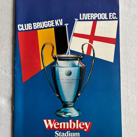 Program Club Brugge - Liverpool Europacup Finale 1978