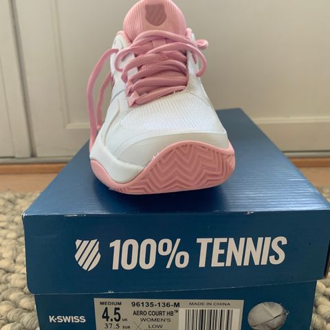 K-swiss tennissko, dame str. 37,5, grus sko