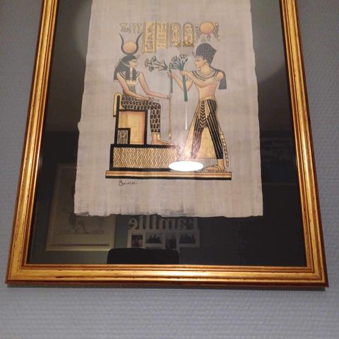 Egyptiske bilder i papyrus