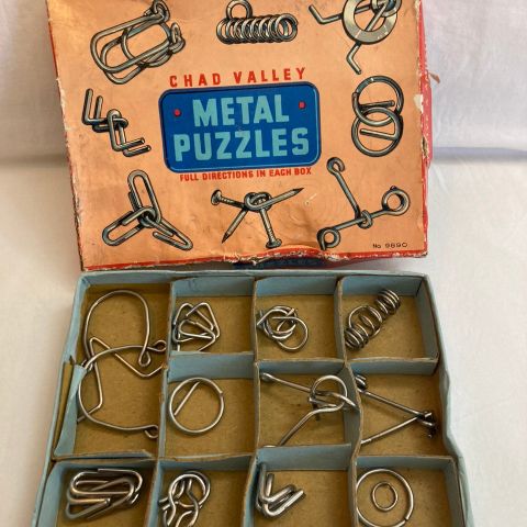 VINTAGE Engelsk metall puzzle fra 1959.