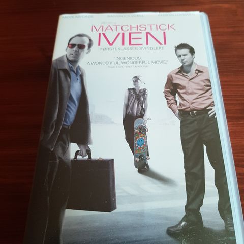 Matchstick Men med Nicolas Cage vhs